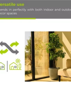 KANTE 12 in. Tall Slate Gray Lightweight Concrete Round Modern Outdoor Planter -Vigoro sales Store slate gray kante plant pots rc0050b c60611 76 1000