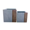 KANTE 16 in. and 12 in. Tall Timber Ridge Lightweight Concrete Modern Square Outdoor Planter Set 1 KANTE 16 in. and 12 in. Tall Timber Ridge Lightweight Concrete Modern Square Outdoor Planter Set -Vigoro sales Store timber ridge kante plant pots rf0217bc c80811 64 1000