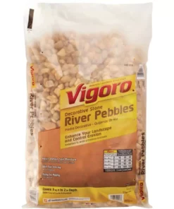 Vigoro 0.5 cu. ft. Bagged River Pebble Landscape Rock -Vigoro sales Store vigoro bagged landscape rocks 54250v 1d 1000