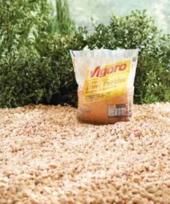 Vigoro 0.5 cu. ft. Bagged River Pebble Landscape Rock -Vigoro sales Store vigoro bagged landscape rocks 54250v 66 1000