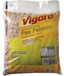 Vigoro 0.5 cu. ft. Bagged Pea Gravel Pebble Landscape Rock -Vigoro sales Store vigoro bagged landscape rocks 54255 1d 1000