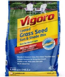Vigoro 20 lbs. Sun and Shade Grass Seed Mix with Water Saver Seed Coating