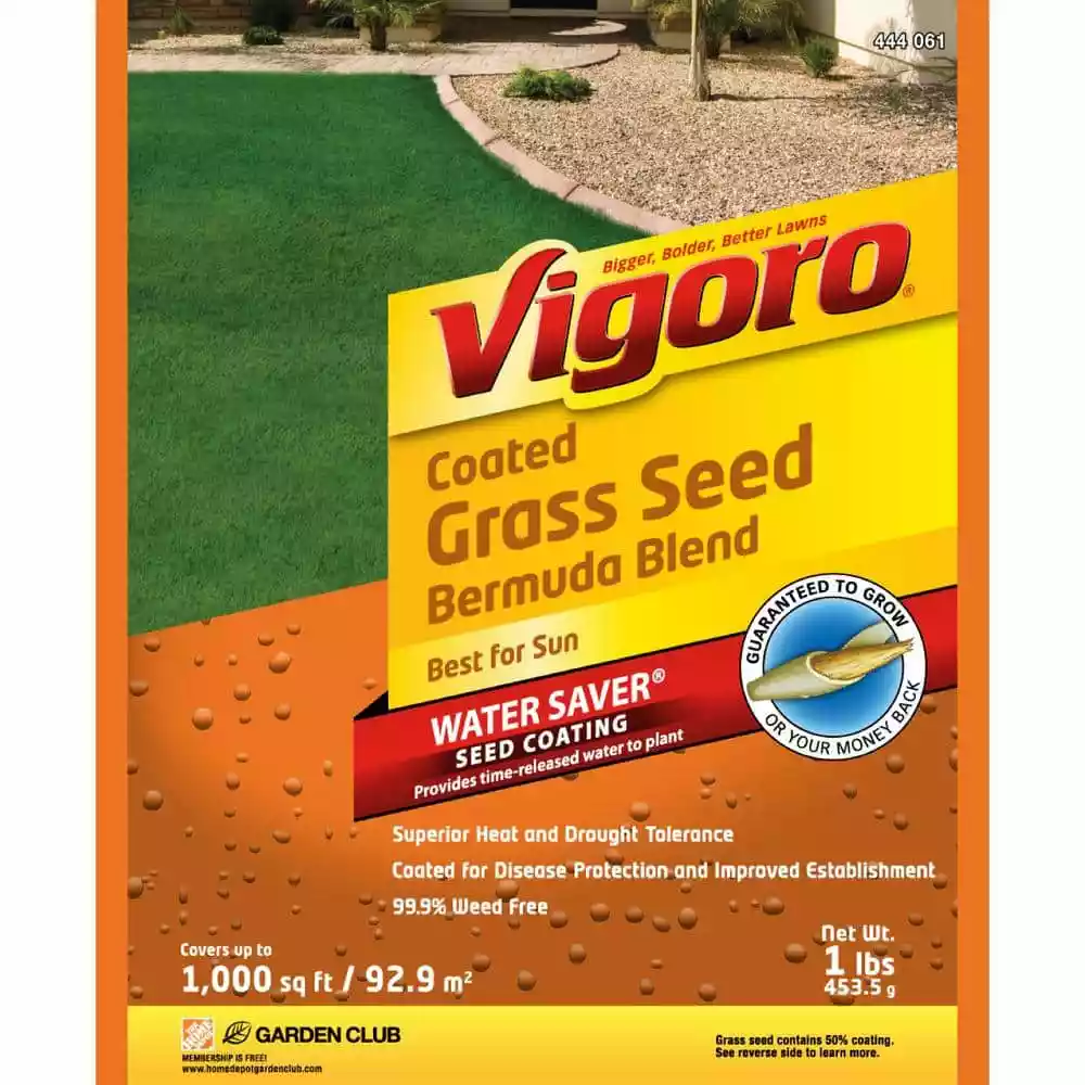 Vigoro 1 lb. Bermuda Grass Seed Blend with Water Saver Seed Coating 4 Vigoro 1 lb. Bermuda Grass Seed Blend with Water Saver Seed Coating - Image 2