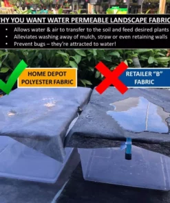 Vigoro 4 ft. x 100 ft. Heavy-Duty Polyester Weed Barrier Landscape Fabric -Vigoro sales Store vigoro landscape fabric 2549rv fa 1000
