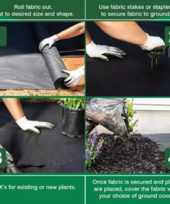 Vigoro 4 ft. x 100 ft. Weed Barrier Landscape Fabric -Vigoro sales Store vigoro landscape fabric nmv04100b fa 1000