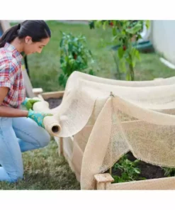 Vigoro 3 ft. x 24 ft. 100% Natural Burlap Landscape Fabric (2-Pack) -Vigoro sales Store vigoro landscape fabric nmvb0324 2pk 77 1000