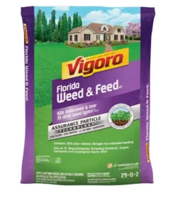 Vigoro 32 lbs. 10,000 sq. ft. Weed and Feed Weed Killer Plus Lawn Fertilizer for Florida Grass Types