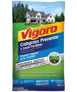 Vigoro 42.18 lbs. 15,000 sq. ft. Crabgrass Preventer and Lawn Fertilizer