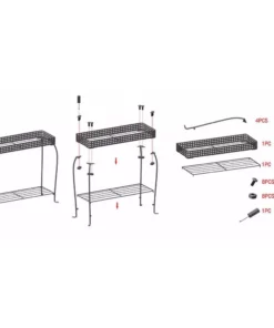 Vigoro Knock Down Rectangular Plant Stand -Vigoro sales Store vigoro plant stands 710055030 1f 1000