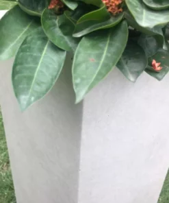 KANTE 28 in. L Square Weathered Concrete/Fiberglass Indoor Outdoor Modern Tall Planter -Vigoro sales Store weathered concrete kante plant pots osf0002c c80021 2 4f 1000