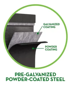 Vigoro Stand Up Steel Raised Garden Planter with Liner -Vigoro sales Store white vigoro elevated garden beds 82230hd 1f 1000