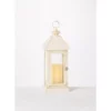 SULLIVANS 17.5 in. Lantern with LED Pillar Candle -Vigoro sales Store whites sullivans outdoor lanterns gl43857 64 1000